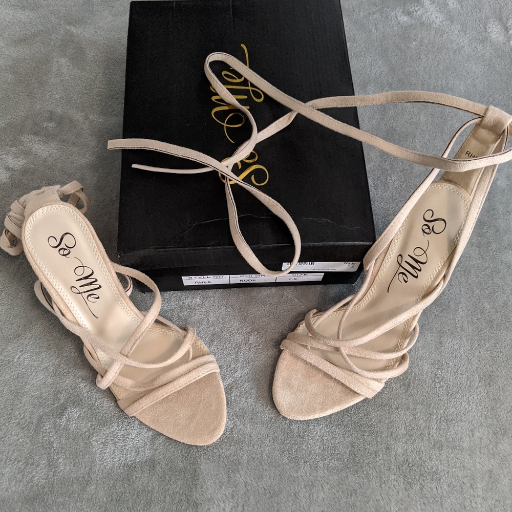New nude heels size 7.5